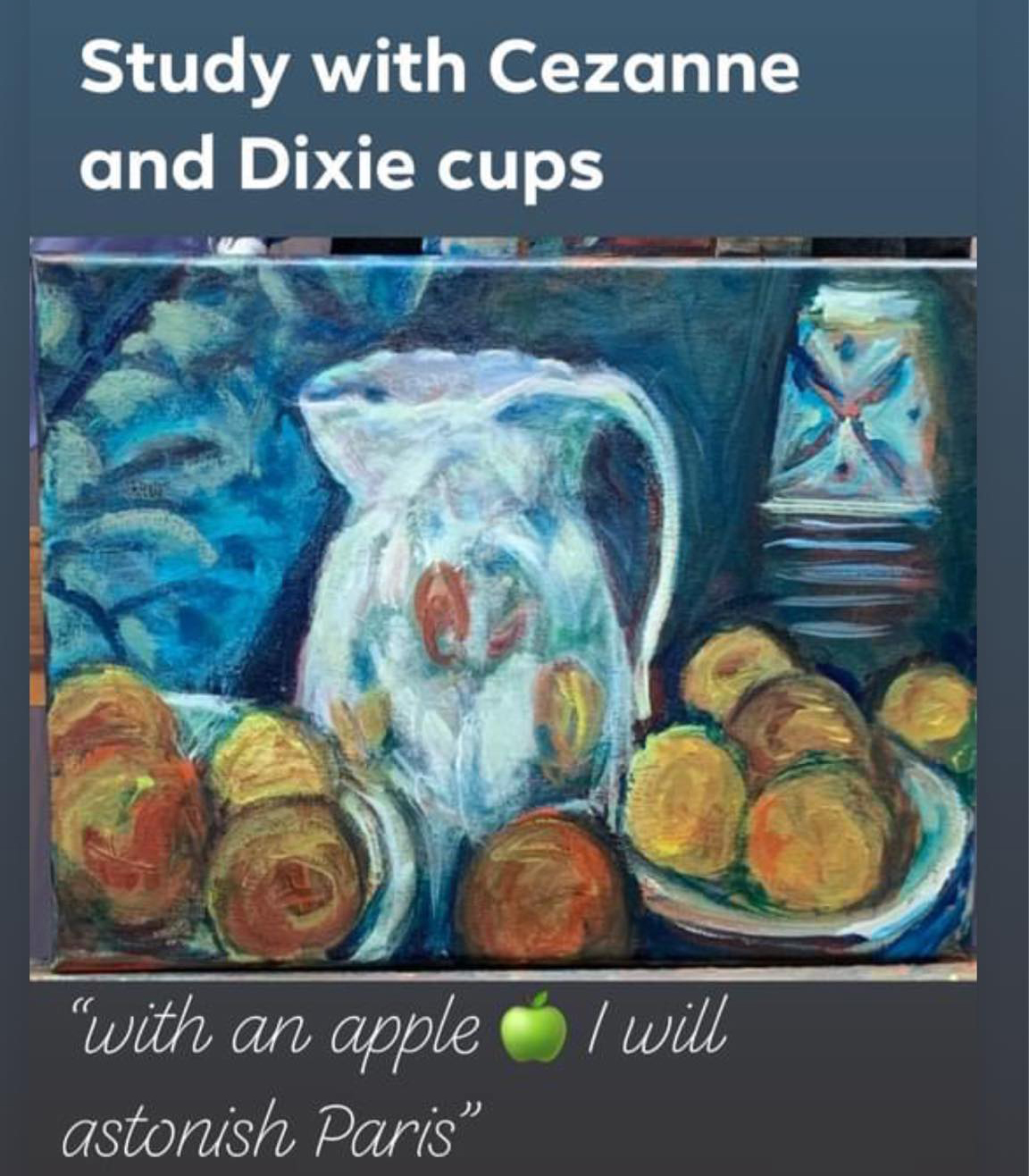 CCezanne's Apples with Dixie Cups
